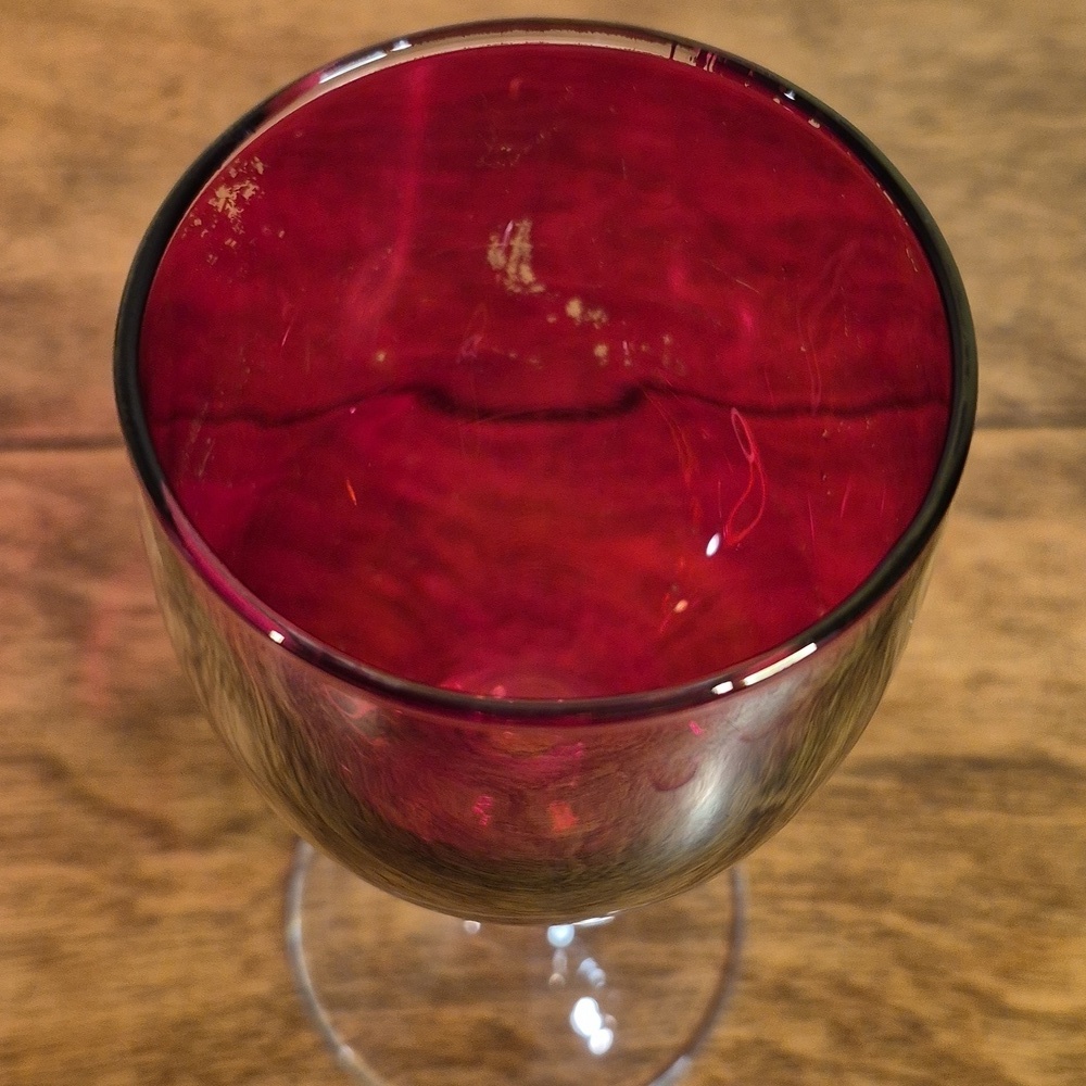 VINTAGE Multicolor Iridescent Wine Glasses, Set of 5 - Picture 12 of 16